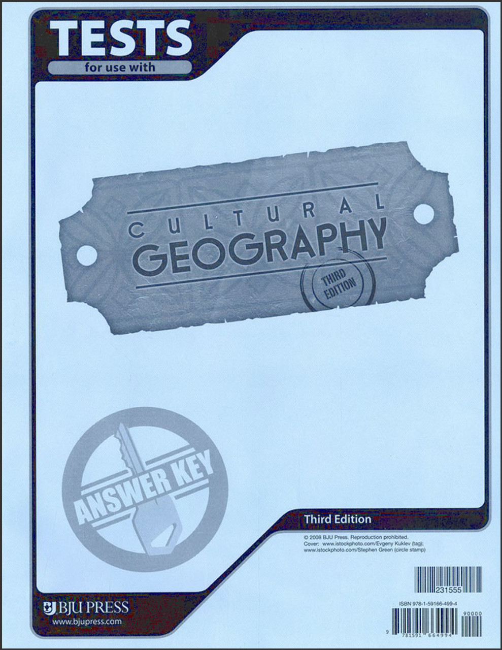 Cultural Geography, 3rd edition - Tests Answer Key