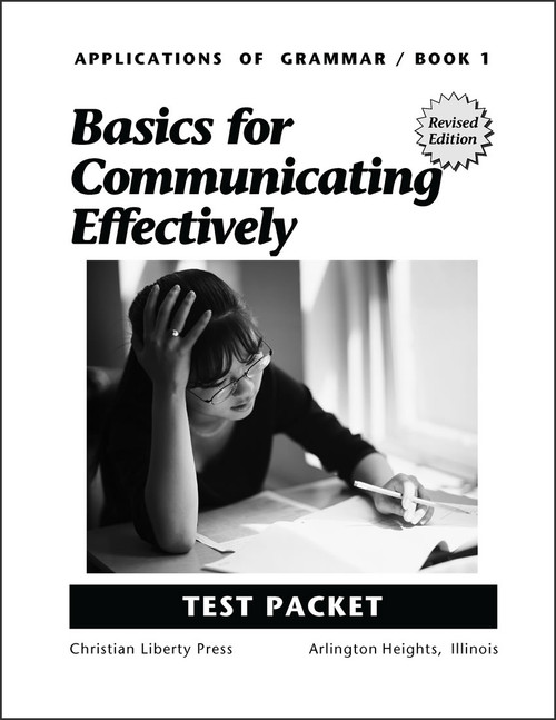 Applications of Grammar Book 1: Basics for Communicating Effectively - Test Packet