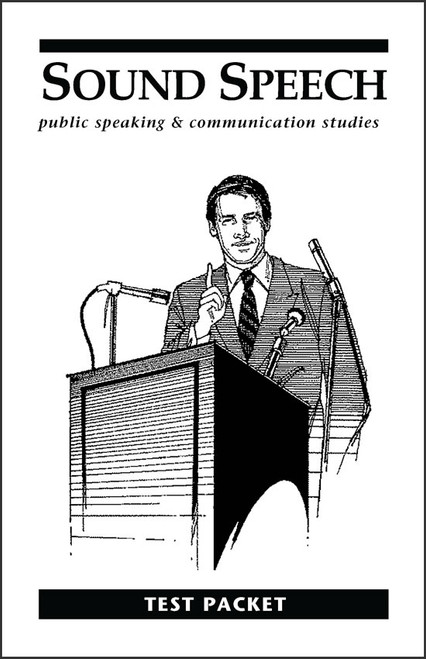 Sound Speech: Public Speaking & Communication Studies - Test Packet