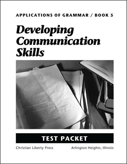 Applications of Grammar Book 5: Developing Communication Skills - Test Packet