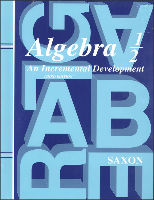 Saxon Algebra 1/2, 3rd edition - Home Study Kit