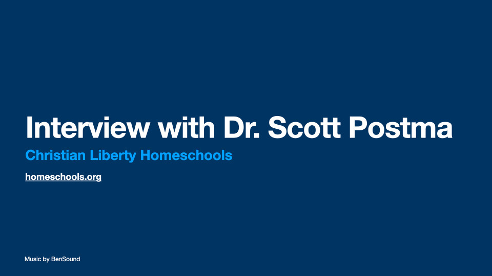 Interview with Dr. Scott Postma