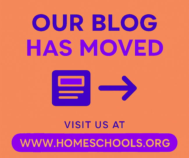 Due to SEO issues, our blog can be read on our homeschools.org website