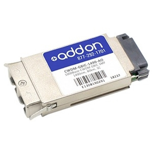 CWDM-GBIC-1490-AO - AddOn Cisco CWDM-GBIC-1490 Compatible GBIC Transceiver