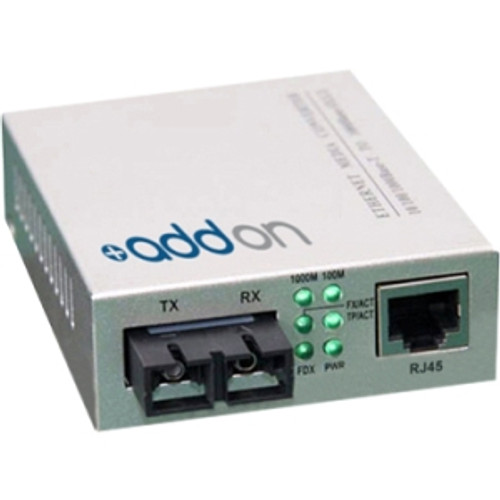 ADD-GMC-MX-SC - AddOn 1Gbs 1 RJ-45 to 1 SC Media Converter