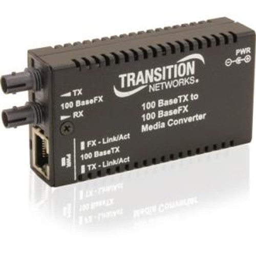 M/E-TX-FX-01(101)-NA - Transition Stand-Alone Mini Fast Ethernet Media Converter