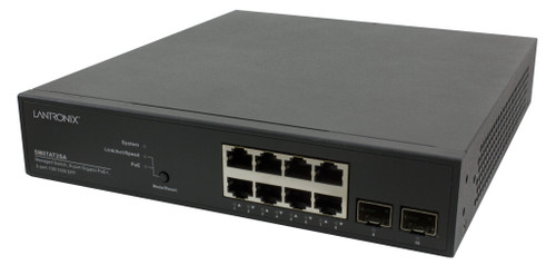 SM8TAT2SA-NA  -Smart Managed Gigabit Ethernet PoE+ Switch - (8) 10/100/1000Base-T ports + (2) 100/1000Base-X SFP slots.