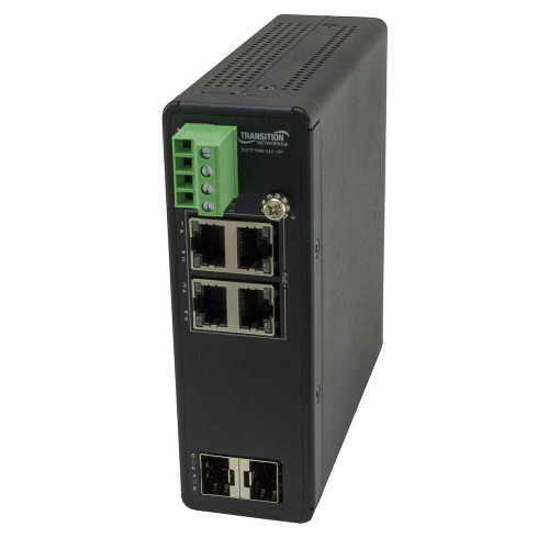 SISTP1040-342-LRT-   (4) 10/100/1000Base-T PoE+ [100 m/328 ft.] ports + (2) 100/1000Base-X SFP slots.