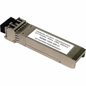 Tripp Lite by Eaton Cisco-Compatible SFP-10G-SR SFP+ Transceiver - 10GBase-SR, LC Duplex MMF, 10 Gbps, 850 nm, 400 m (1312 ft.) - For Optical Network, Data Networking, Server, Switching Network - 1 x 10GBase-SR Network - Optical Fiber - Multi-mode - 