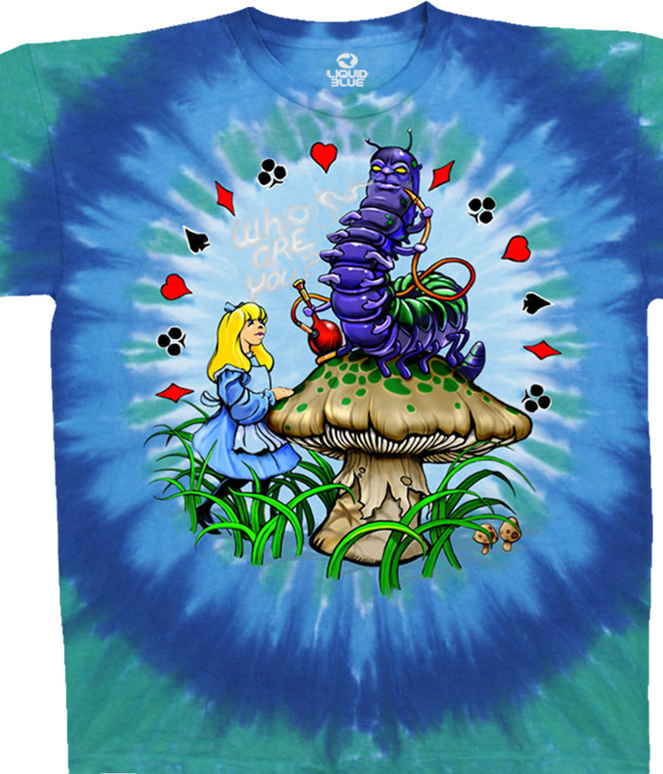 Liquid blue alice in wonderland shirt Clearance