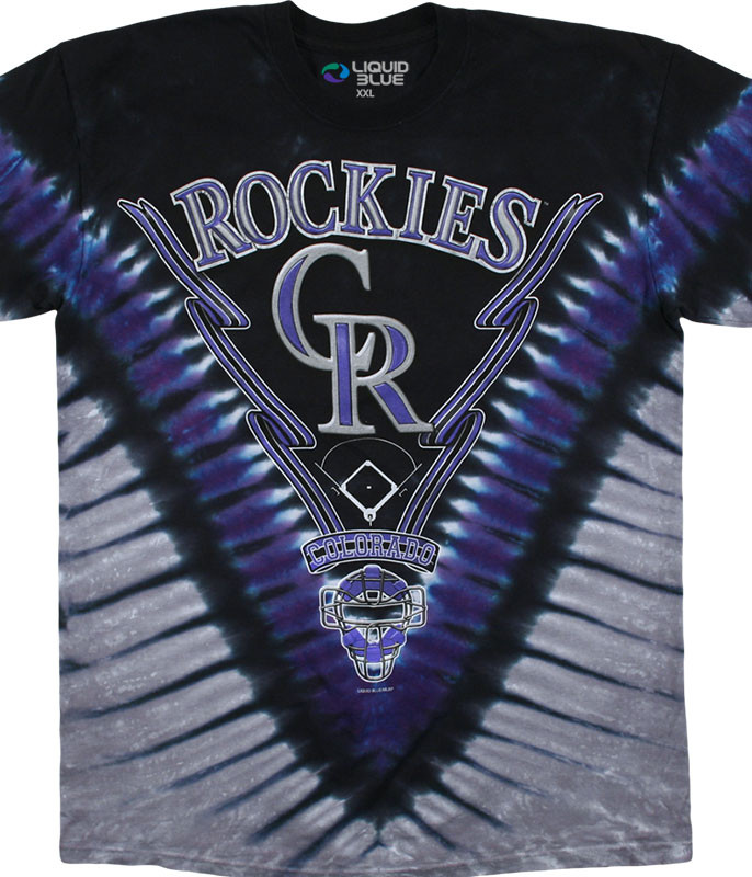 MLB Colorado Rockies V Tie-Dye T-Shirt 