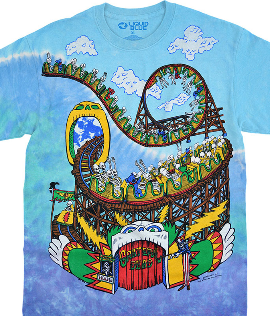 Grateful dead roller coaster shirt Clearance