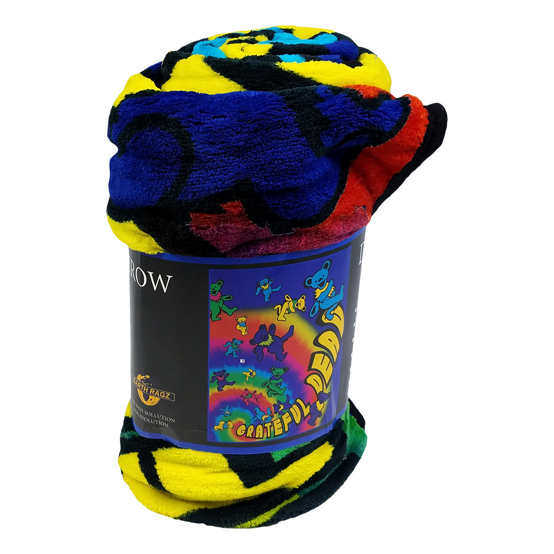 Grateful Dead Fleecedecke – Design 'Bear Spiral', 50x60 Cm, Aus Weichem Polyester, Offiziell Lizenziert
