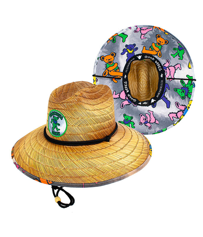Grateful Dead Dancing Bear Straw Sun 