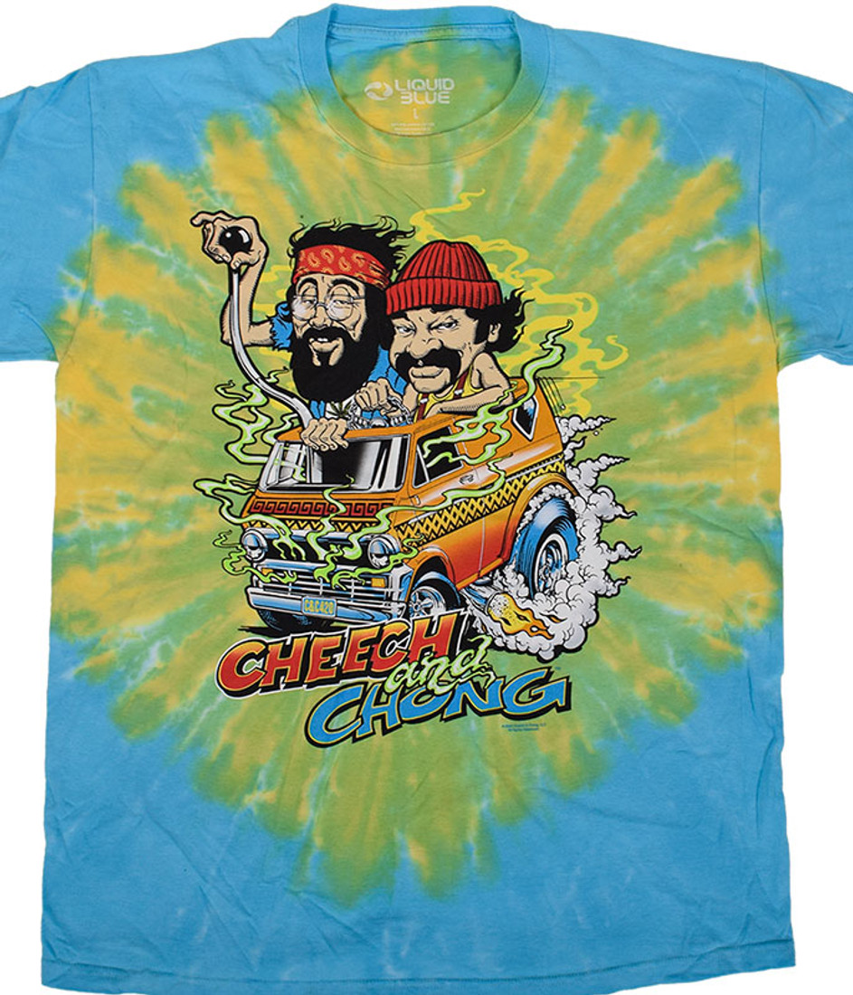 Cheech and chong tie dye shirt Clearance