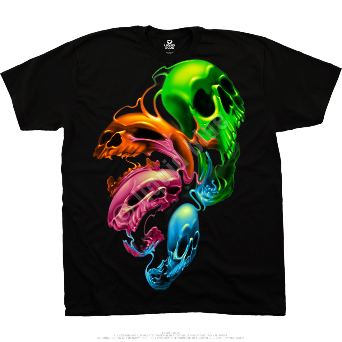T-Shirt Opérateur - Neon Skull
