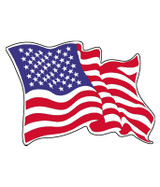 Liquid Blue Old Glory Sticker Liquid Blue