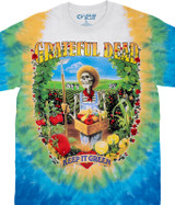 Grateful Dead Let It Grow Tie-Dye T-Shirt Tee Liquid Blue