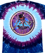 Grateful Dead Queen Of Spades Tie-Dye T-Shirt Tee Liquid Blue