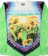 Grateful Dead Sunflower Terrapin Tie-Dye Long Sleeve T-Shirt Tee Liquid Blue