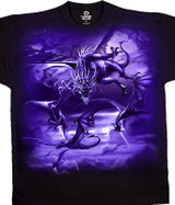 Dark Fantasy The Swarm Black T-Shirt Tee Liquid Blue