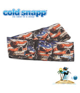 Cold Snapp Patriotic Skulls Sports Wrap Liquid Blue
