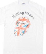 Rolling Stones Stones Union Jack White T-Shirt Tee