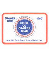 The Vault Grateful Dead 1983 06-24 Backstage Pass Liquid Blue