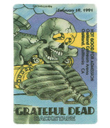 The Vault Grateful Dead 1991 02-19 Backstage Pass Liquid Blue