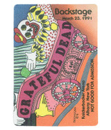 The Vault Grateful Dead 1991 03-23 Backstage Pass Liquid Blue