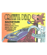The Vault Grateful Dead 1991 03-25 Backstage Pass Liquid Blue