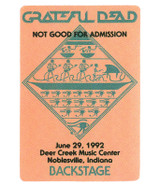 The Vault Grateful Dead 1992 06-29 Backstage Pass Liquid Blue