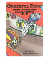 The Vault Grateful Dead 1993 01-25 Backstage Pass Liquid Blue