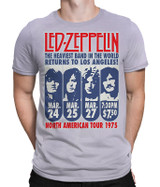 Led Zeppelin Icarus 1975 Tie-Dye T-Shirt Tee Liquid Blue