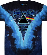 Pink Floyd Dark Side Of The Moon Tie-Dye T-Shirt Tee Liquid Blue