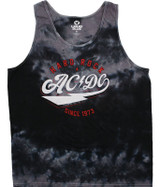 AC/DC Hard Rock Tie-Dye Tank Top T-Shirt Tee Liquid Blue
