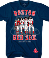 MLB Boston Red Sox KISS Dressed to Kill Navy T-Shirt Tee Liquid Blue