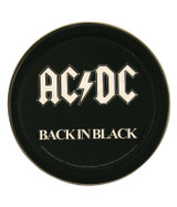 AC/DC Back In Black Round Stash Tin