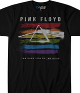 Pink Floyd Dark Side Brushed Black Athletic T-Shirt Tee Liquid Blue