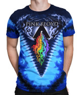 Pink Floyd Prism River Tie-Dye T-Shirt Tee Liquid Blue