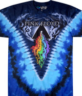 Pink Floyd Prism River Tie-Dye T-Shirt Tee Liquid Blue