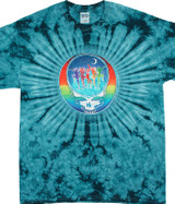 Grateful Dead GD Dancing Face Tie-Dye T-Shirt Tee