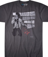 James Brown Papa's Got a Brand New Bag Grey Athletic T-Shirt Tee Liquid Blue