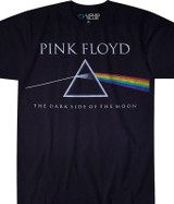 Pink Floyd Classic Floyd Black Poly-Cotton T-Shirt Tee Liquid Blue