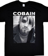 Nirvana Kurt Cobain Eyeliner Black T-Shirt Tee
