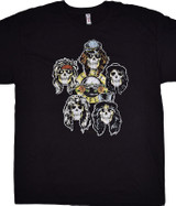 Guns N Roses GNR Head Vintage Black T-Shirt Tee