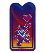 Grateful Dead GD Bear Heart Mini Sticker