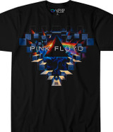 Pink Floyd Space Window Black Athletic T-Shirt Tee Liquid Blue