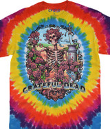 Grateful Dead Liquid Blue Bertha Baseball 65 Skull Print T-Shirt Mens Small  Slim