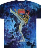 David Bowie Kick Tie-Dye T-Shirt Tee Liquid Blue